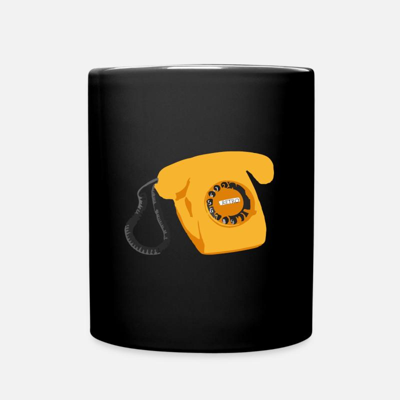 Téléphone Rétro - Mug uni - noir