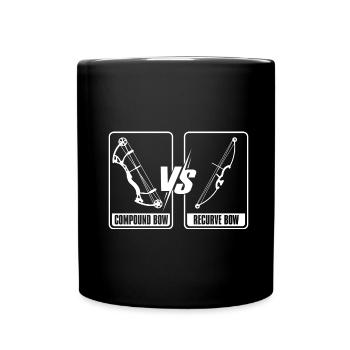 Tir à l’arc Flèche Tir à l’arc Tir à l’arc - Mug uni - noir - Devant
