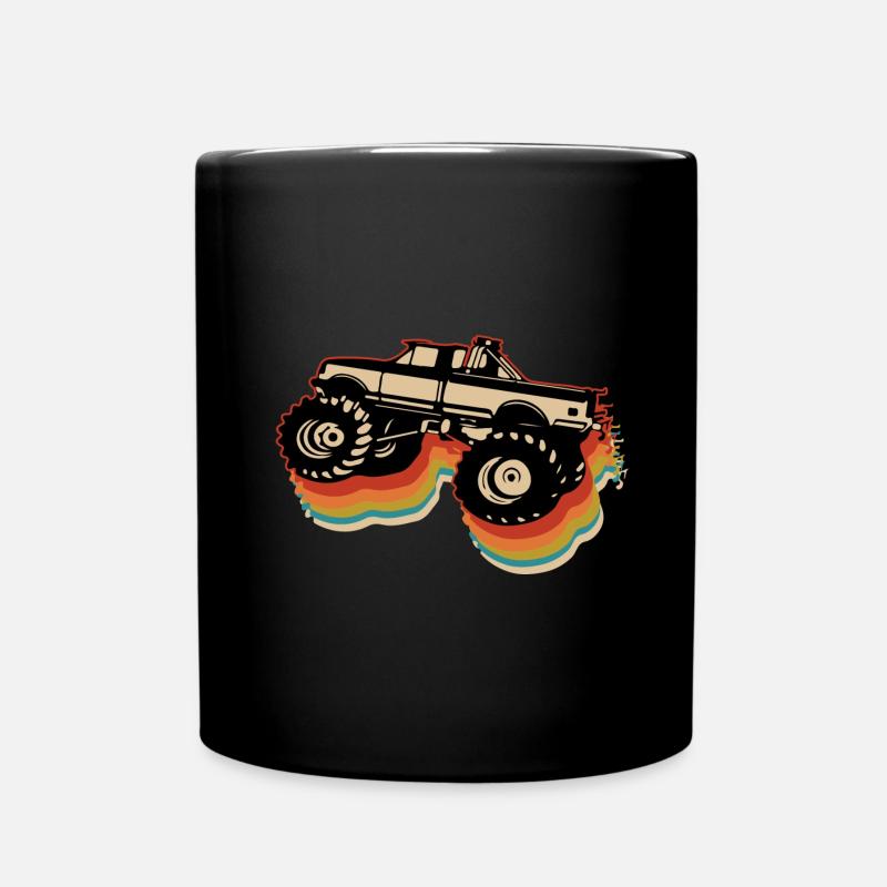 Monster truck - Full Colour Mug - black