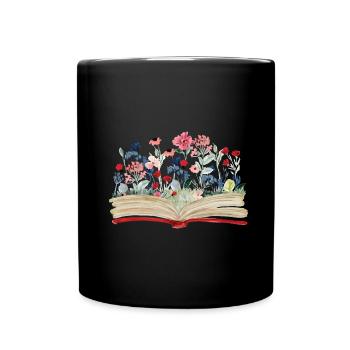 Bookworm Bookworm Book Reading - Full Colour Mug - black - Front
