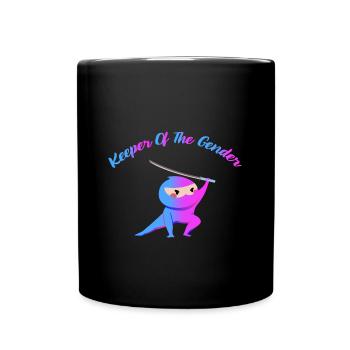 Gender Reveal Babyparty Geschlecht - Full Colour Mug - black - Front