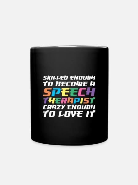 Logopäde Sprachtherapie Sprachtherapeut - Tasse einfarbig - Schwarz