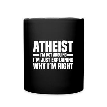 Atheism Proverbs - Full Colour Mug - black - Front