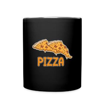 Math Pizza Pi - Tasse einfarbig - Schwarz - Vorne
