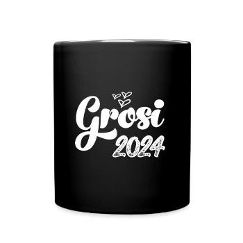 Grosi 2024 Hallo Oma Schweiz Schweizer Oma - Tasse einfarbig - Schwarz - Vorne