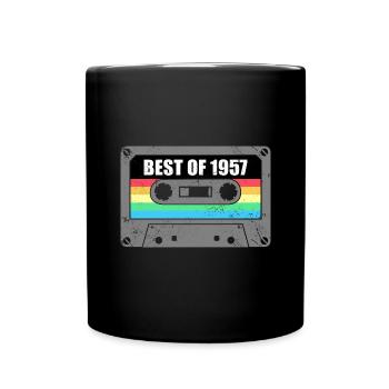Birthday Best Of 1957 Vintage Vintage 1957 - Full Colour Mug - black - Front