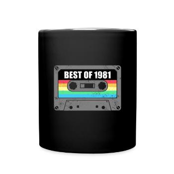 Anniversaire Best Of 1981 Millésime 1981 - Mug uni - noir - Devant