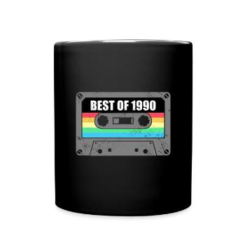 Anniversaire Best Of 1990 Vintage Vintage 1990 - Mug uni - noir - Devant
