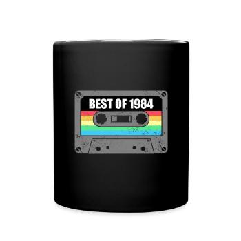 Geburtstag Best Of 1984 Jahrgang Vintage 1984 - Tasse einfarbig - Schwarz - Vorne