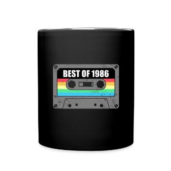 Anniversaire Best Of 1986 Millésime 1986 - Mug uni - noir - Devant