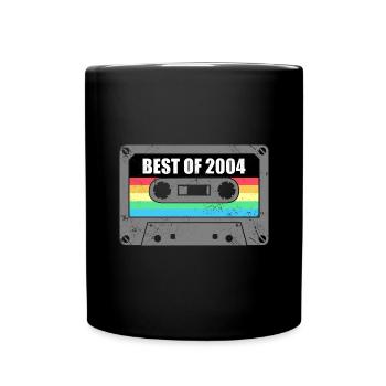 Geburtstag Best Of 2004 Jahrgang Vintage 2004 - Tasse einfarbig - Schwarz - Vorne