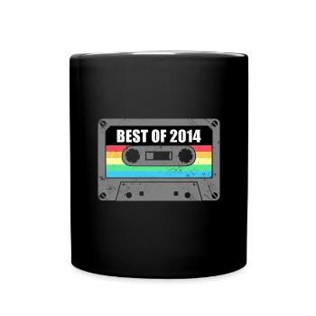 Geburtstag Best Of 2014 Jahrgang Vintage 2014 - Tasse einfarbig - Schwarz - Vorne