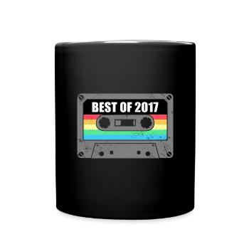 Geburtstag Best Of 2017 Jahrgang Vintage 2017 - Tasse einfarbig - Schwarz - Vorne