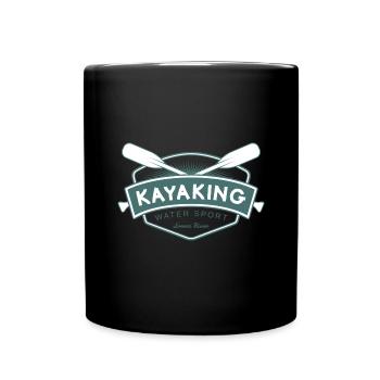 Kayak Sports nautiques Kayak en eau vive - Mug uni - noir - Devant