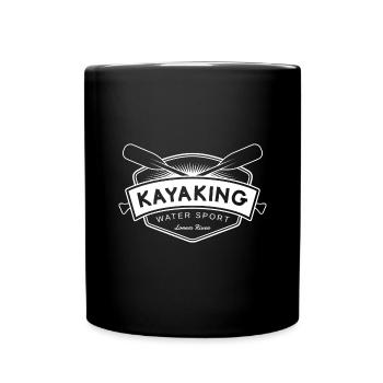 Kayak Sports nautiques Kayak en eau vive - Mug uni - noir - Devant