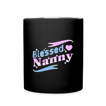 Nanny Babysitter Childminder - Full Colour Mug - black - Front