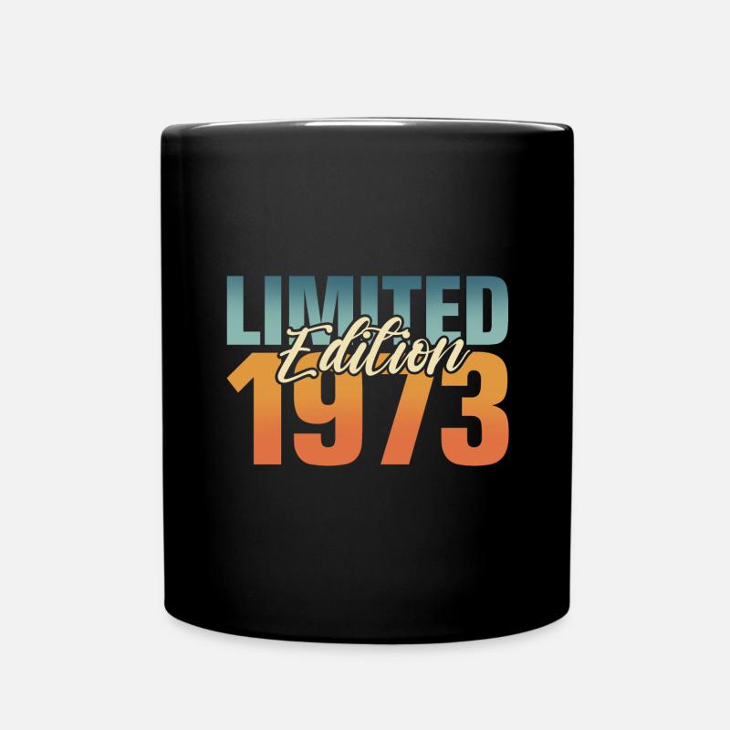 50e anniversaire 1973 Né 50 ans - Mug uni - noir