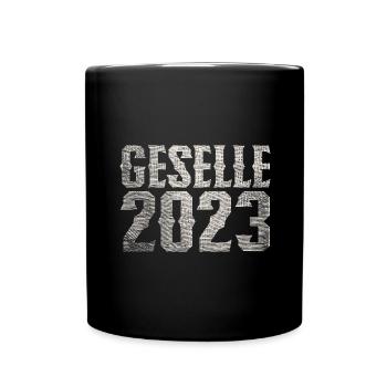 Geselle 2023 Gesellenprüfung - Tasse einfarbig - Schwarz - Vorne