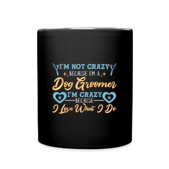 Dog groomer Dog groomer - Full Colour Mug - black - Front