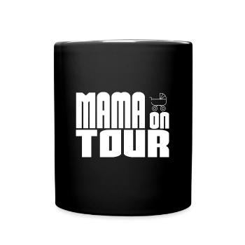 Mama OnTour - Tasse einfarbig - Schwarz - Vorne