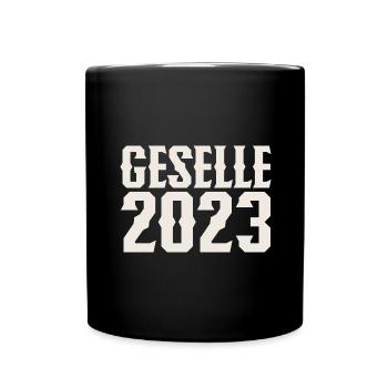 Geselle 2023 Gesellenprüfung - Tasse einfarbig - Schwarz - Vorne