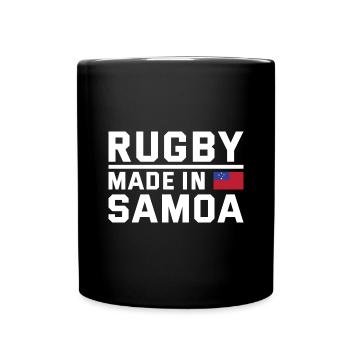 Rugby fabriqué à partir de Samoa Rugby - Mug uni - noir - Devant