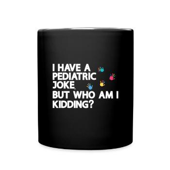 Kinderkrankenschwester - Tasse einfarbig - Schwarz - Vorne