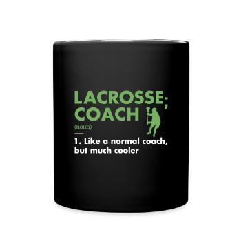 Définition de l’entraîneur sportif La crosse - Mug uni - noir - Devant