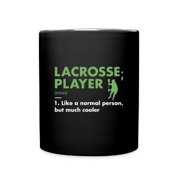Définition du joueur de sport La crosse - Mug uni - noir - Devant