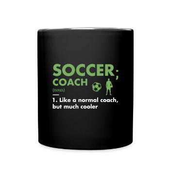 Sport Coach Definition Soccer - Tasse einfarbig - Schwarz - Vorne