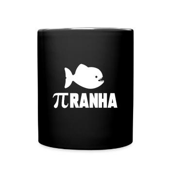 Piranha - Tasse einfarbig - Schwarz - Vorne