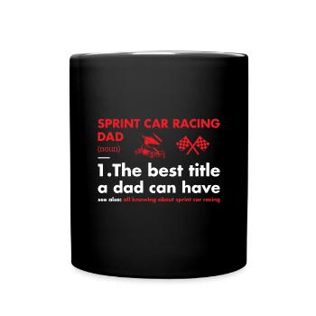 Sport Dad Définition Sprint Car Racing - Mug uni - noir - Devant