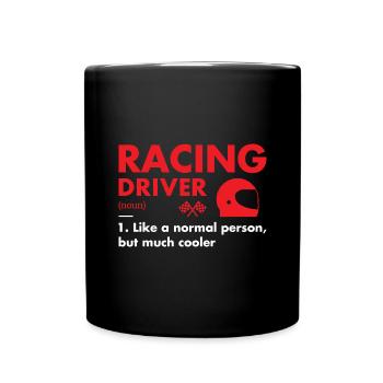 Définition du pilote sportif Course - Mug uni - noir - Devant