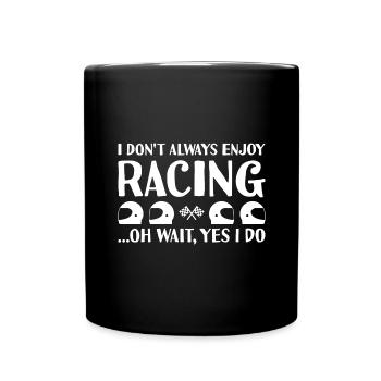 Sport Je n’aime pas toujours la course - Mug uni - noir - Devant