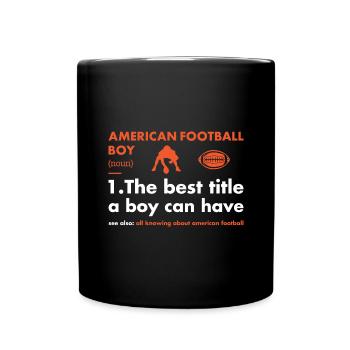 Sport Boy Définition Football américain - Mug uni - noir - Devant