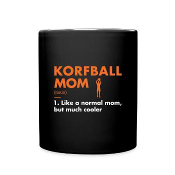 Sport Mom Definition Korfball - Full Colour Mug - black - Front