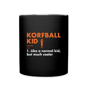 Sport Kid Definition Korfball - Full Colour Mug - black - Front