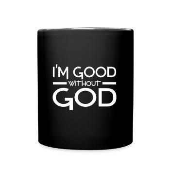 Atheism Proverbs - Full Colour Mug - black - Front