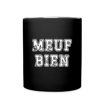 meuf bien - Mug uni - noir - Devant