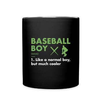 Sport Boy Definition Baseball - Full Colour Mug - black - Front