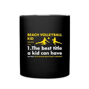 Sport Kid Définition Volleyball de plage - Mug uni - noir - Devant