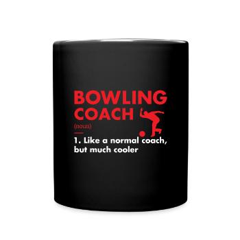 Sport Coach Definition Bowling - Full Colour Mug - black - Front