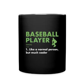 Définition du joueur de sport Baseball - Mug uni - noir - Devant