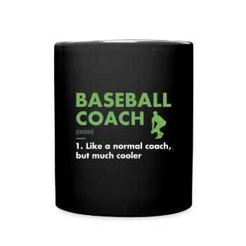 Entraîneur sportif Définition Baseball - Mug uni - noir - Devant