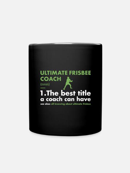 Définition de l’entraîneur sportif Ultimate Frisbee - Mug uni - noir