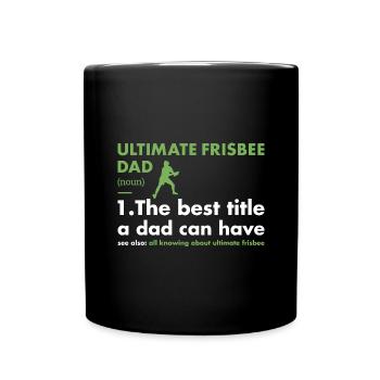 Sport Dad Définition Ultimate Frisbee - Mug uni - noir - Devant