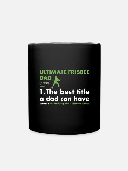Sport Dad Definition Ultimate Frisbee - Full Colour Mug - black