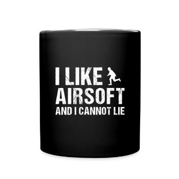 I Like Airsoft And I Cannot Lie Airsoft - Full Colour Mug - black - Front