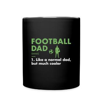 Sport Dad Définition Football - Mug uni - noir - Devant