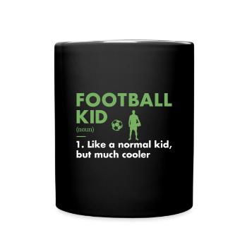 Sport Kid Définition Football - Mug uni - noir - Devant